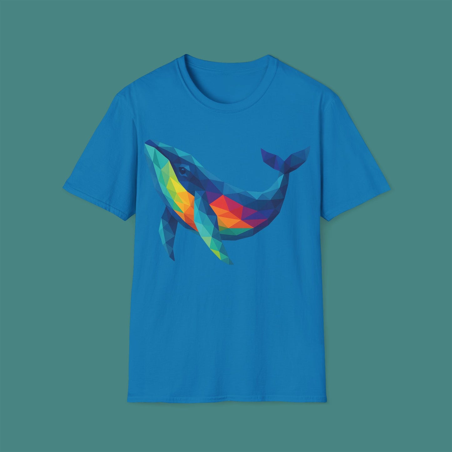 Geometric Polygon Whale Unisex T-Shirt
