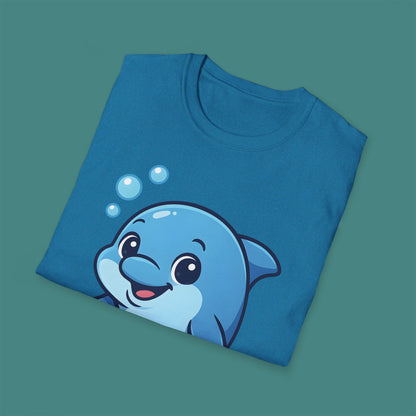 Cartoon Cute Dolphin Unisex T-Shirt