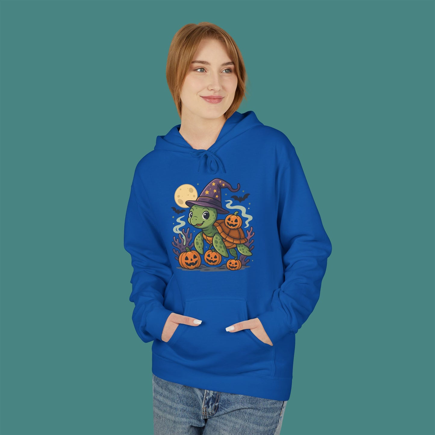 Halloween Turtle Fleece Unisex Hoodie