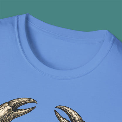 Vintage Etching Crab Unisex T-Shirt