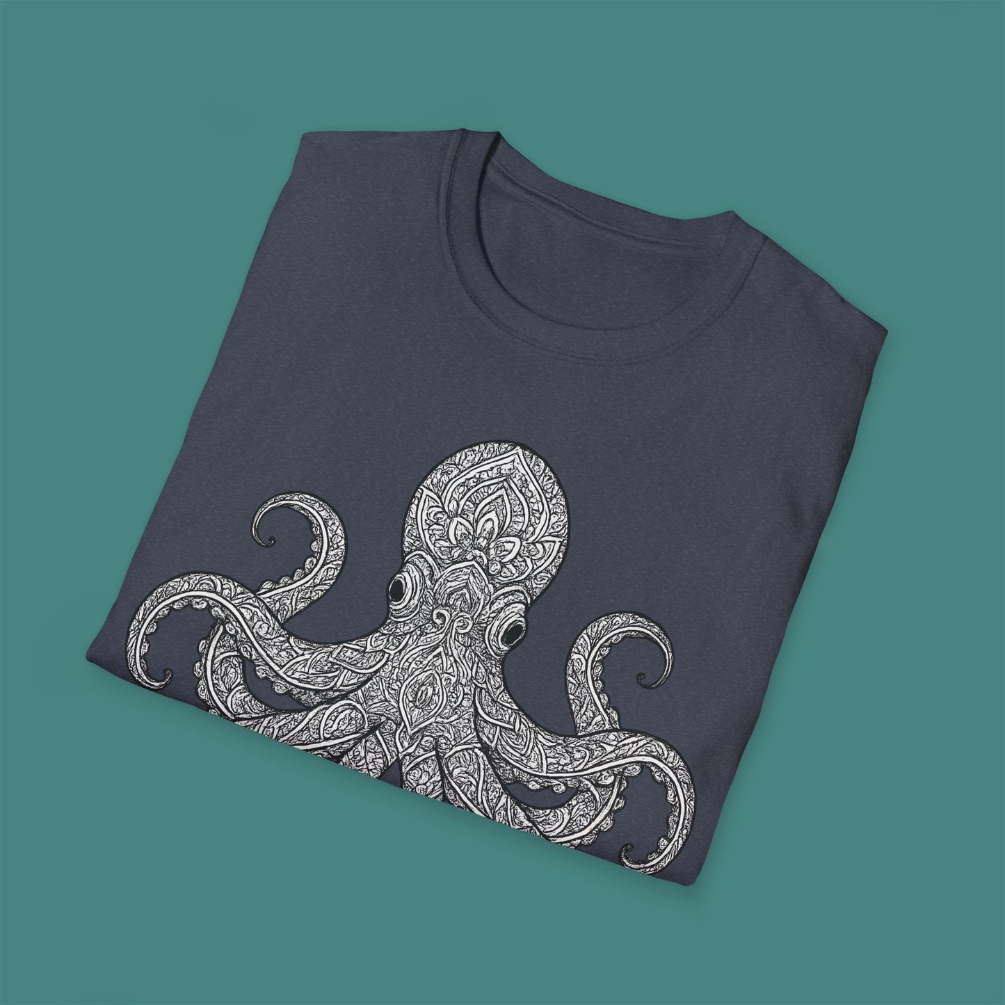 Intricate Mandala Octopus Unisex T-Shirt