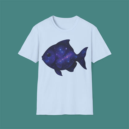 Cosmic Galaxy Fish Unisex T-Shirt