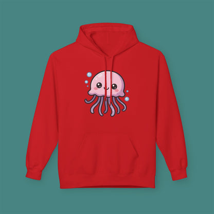 Cartoon Cute Jellyfish Fleece Unisex Hoodie