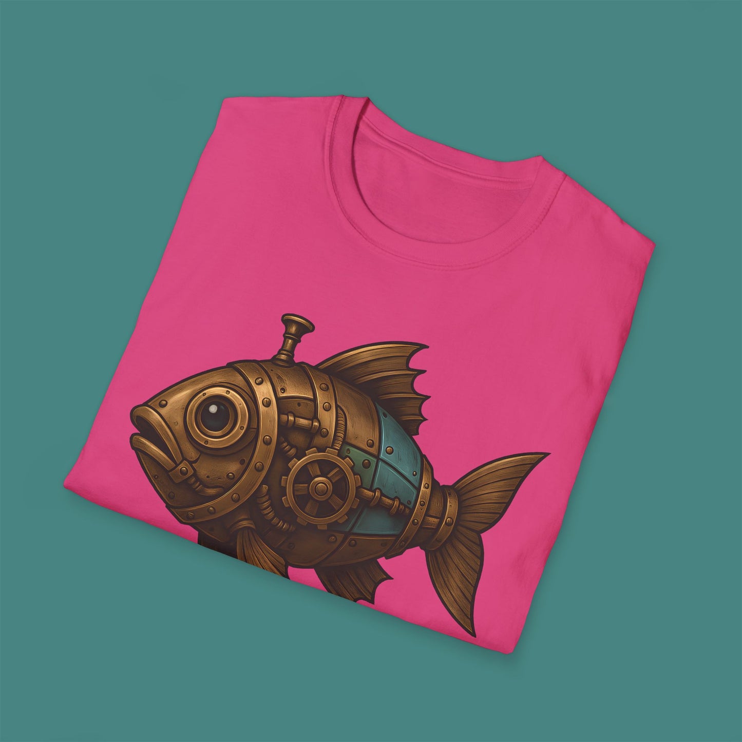 Steampunk Mechanical Fish Unisex T-Shirt