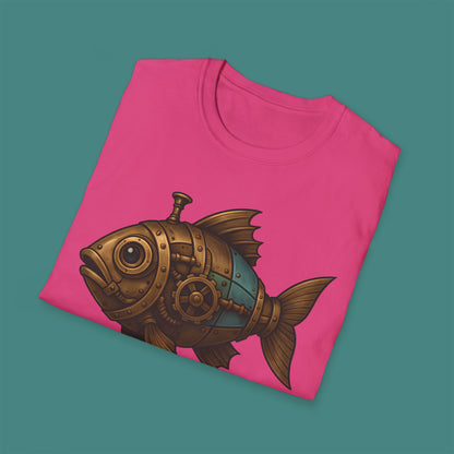 Steampunk Mechanical Fish Unisex T-Shirt