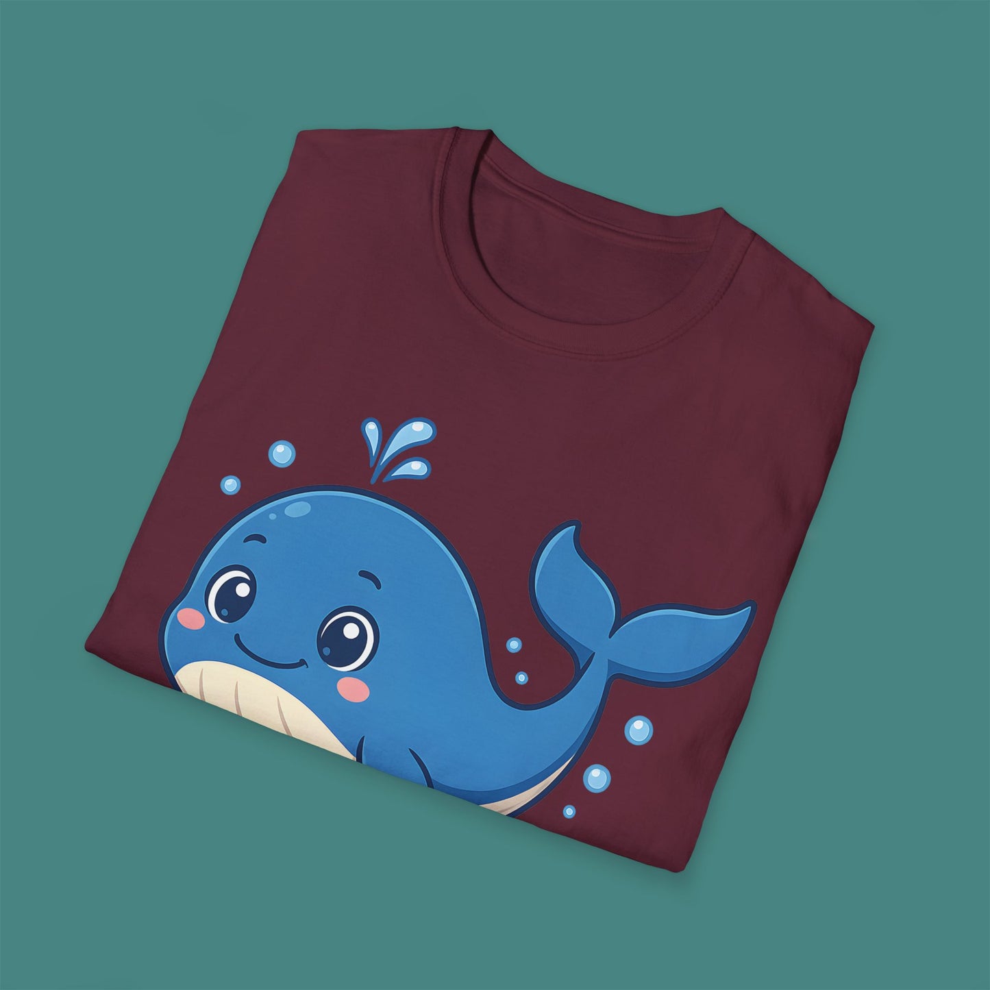 Cartoon Cute Whale Unisex T-Shirt