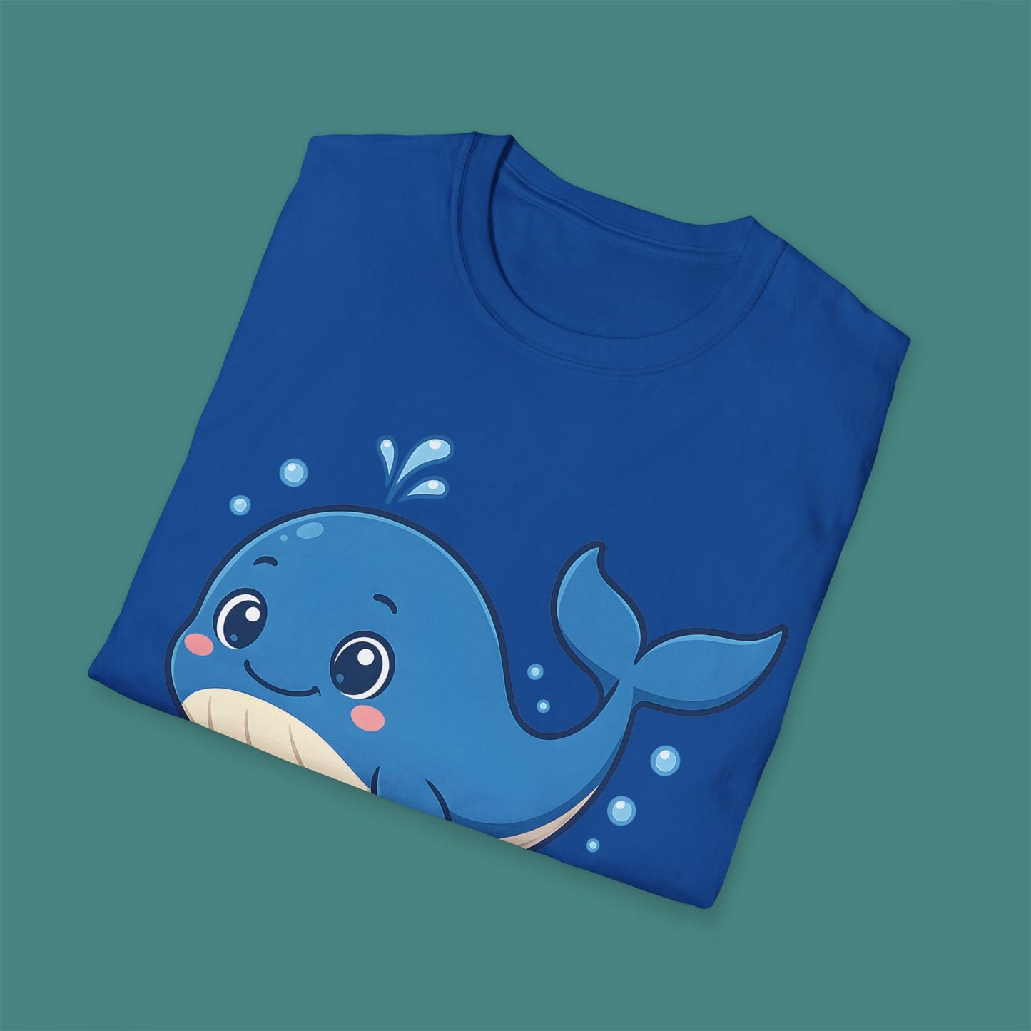 Cartoon Cute Whale Unisex T-Shirt