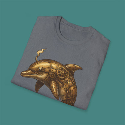 Steampunk Mechanical Dolphin Unisex T-Shirt