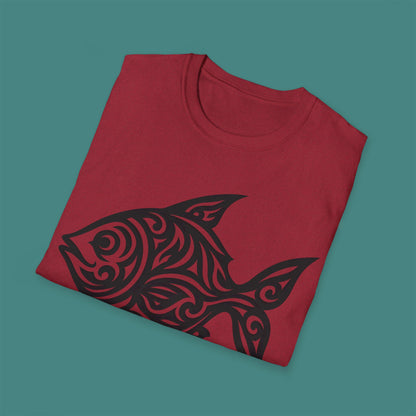 Tribal Tattoo Fish Unisex T-Shirt