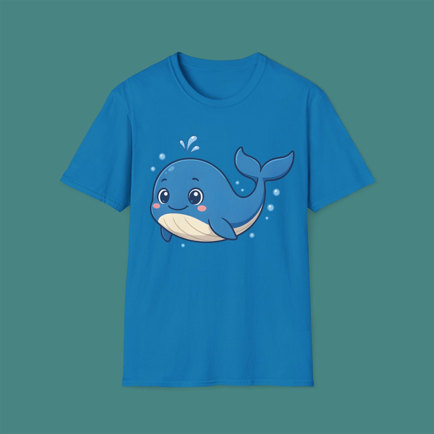 Cartoon Cute Whale Unisex T-Shirt