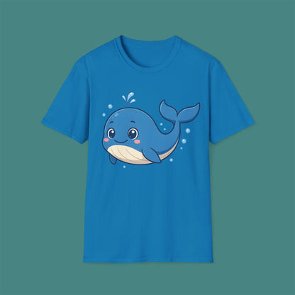 Cartoon Cute Whale Unisex T-Shirt
