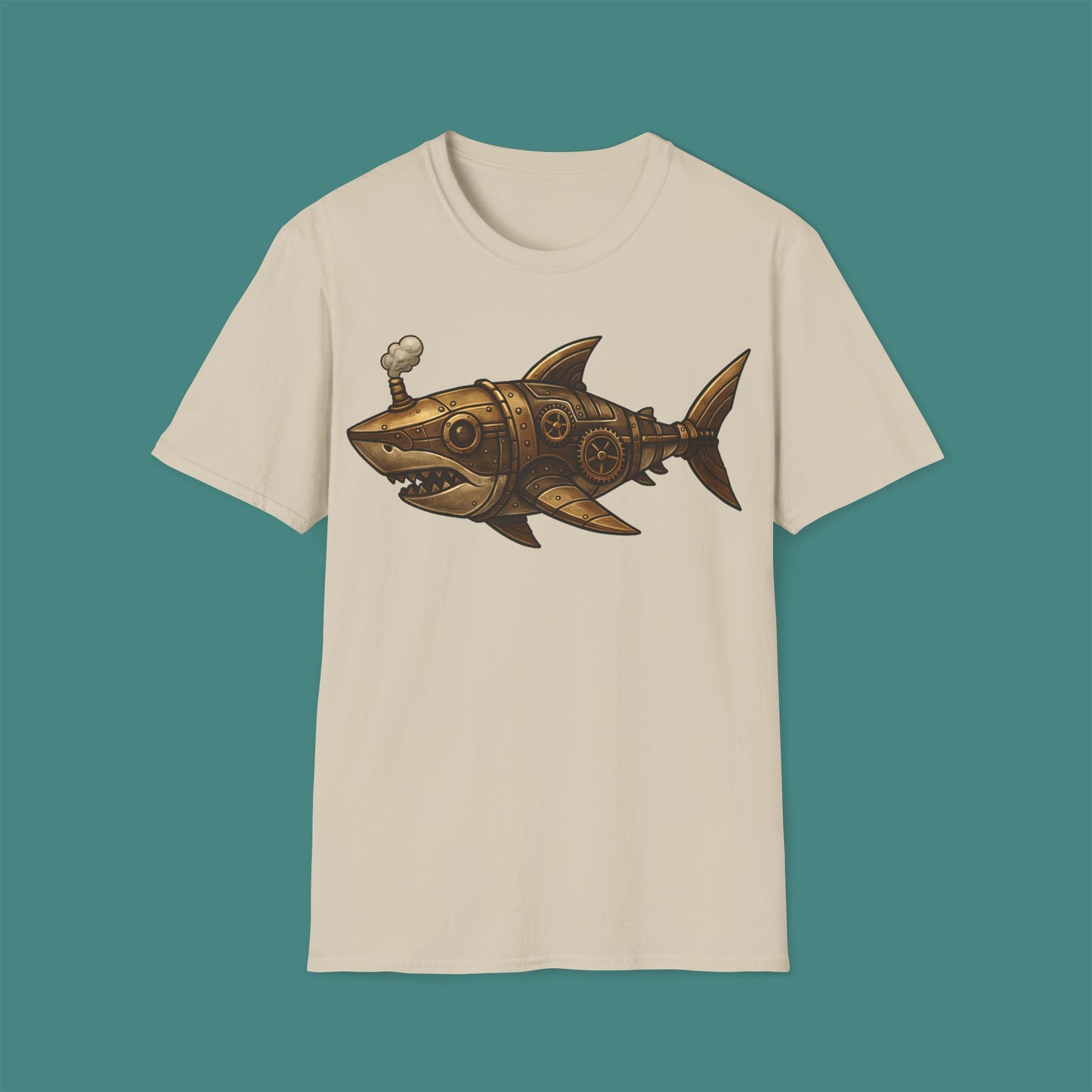 Steampunk Mechanical Shark Unisex T-Shirt