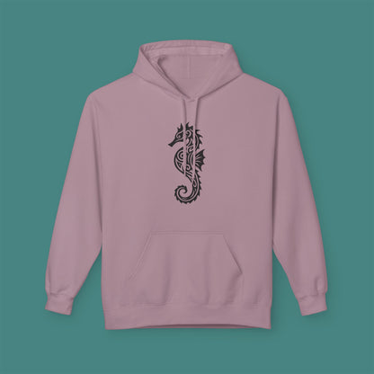 Tribal Tattoo Seahorse Fleece Unisex Hoodie