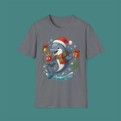 Christmas Dolphin Unisex T-Shirt