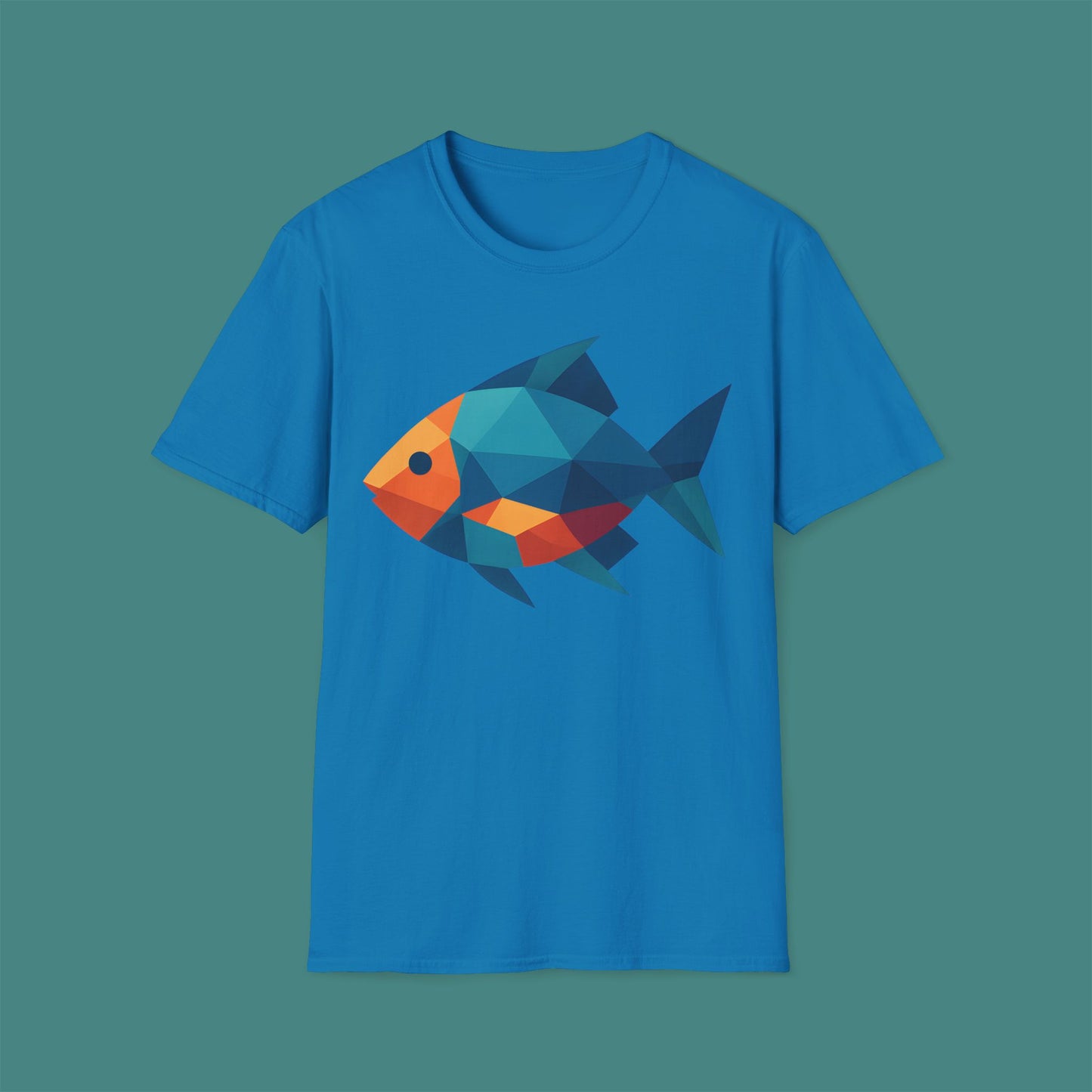 Geometric Polygon Fish Unisex T-Shirt