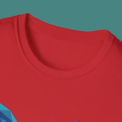 Geometric Polygon Whale Unisex T-Shirt