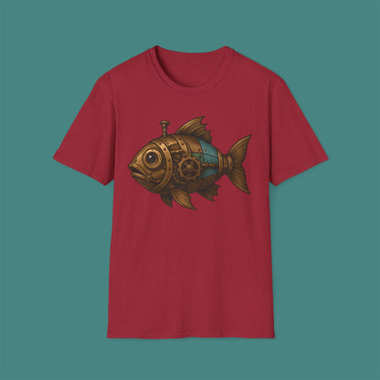Steampunk Mechanical Fish Unisex T-Shirt
