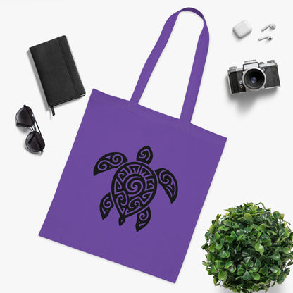 Tribal Tattoo Turtle Tote Bag