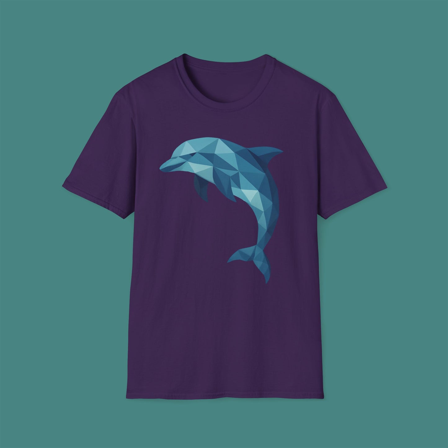 Geometric Polygon Dolphin Unisex T-Shirt