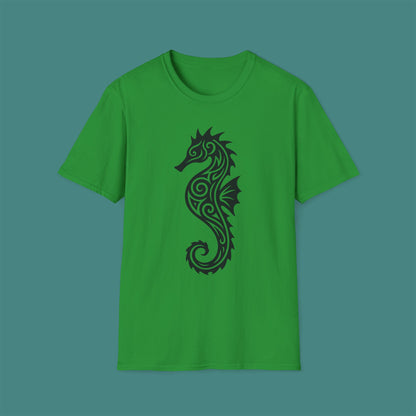 Tribal Tattoo Seahorse Unisex T-Shirt