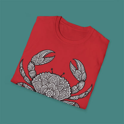 Intricate Mandala Crab Unisex T-Shirt