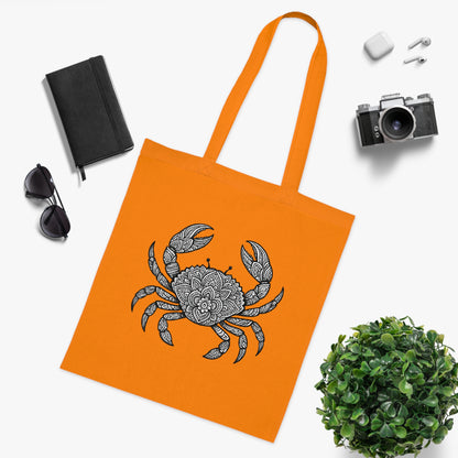 Intricate Mandala Crab Tote Bag