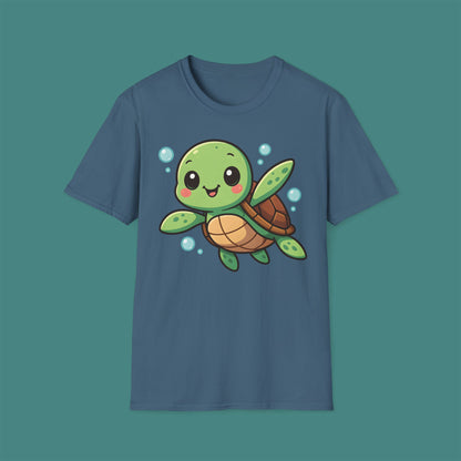 Cartoon Cute Turtle Unisex T-Shirt