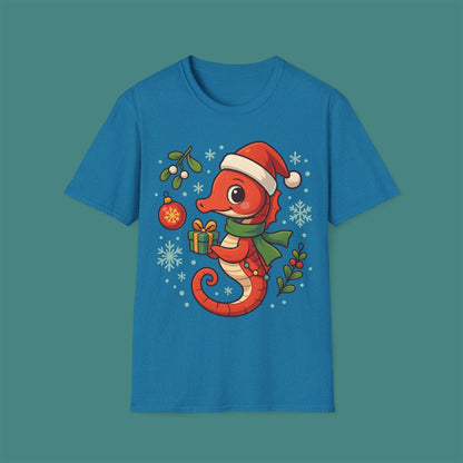 Christmas Seahorse Unisex T-Shirt