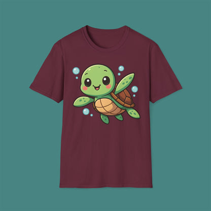 Cartoon Cute Turtle Unisex T-Shirt