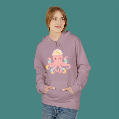 Easter Octopus Fleece Unisex Hoodie