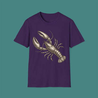 Vintage Etching Lobster Unisex T-Shirt
