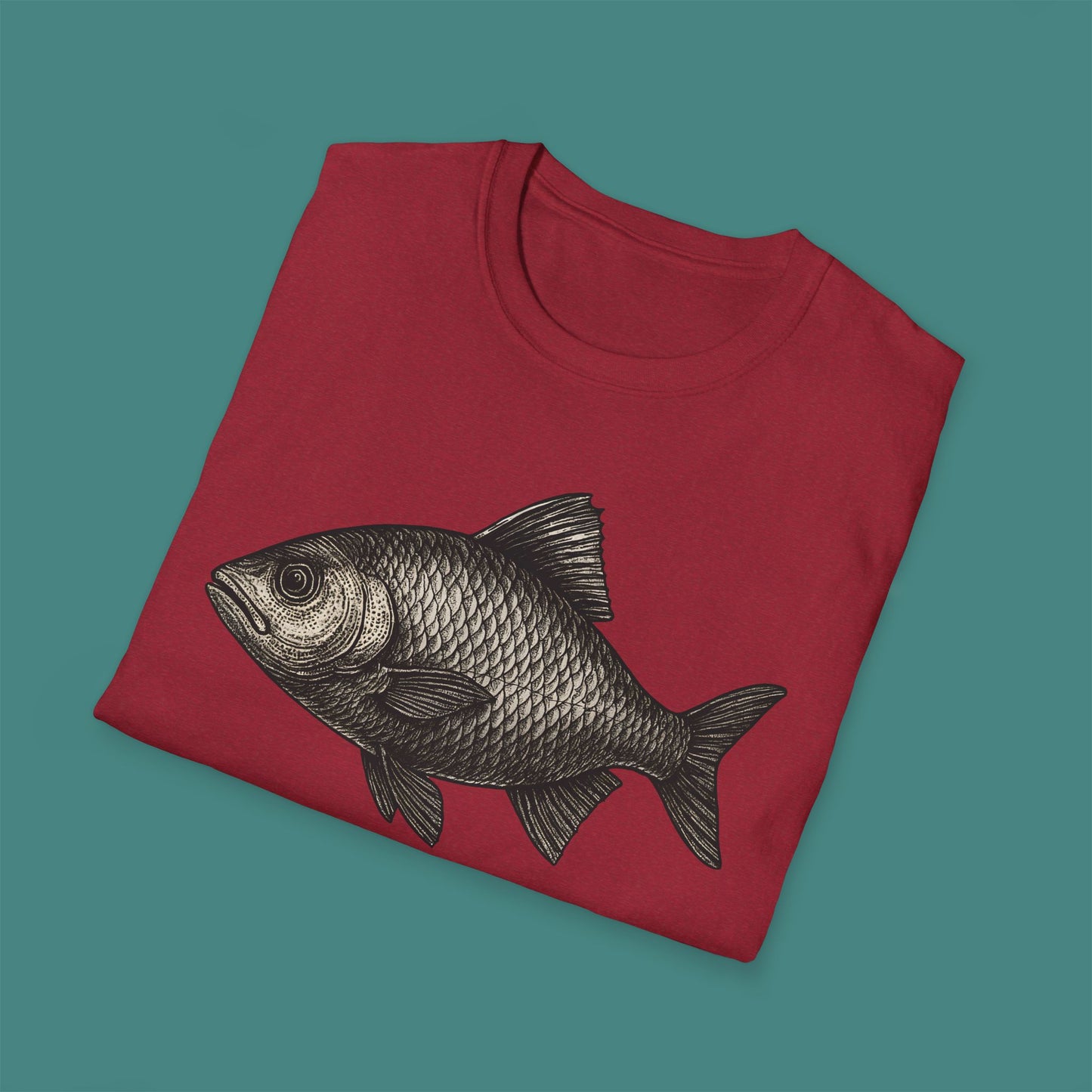 Vintage Etching Fish Unisex T-Shirt