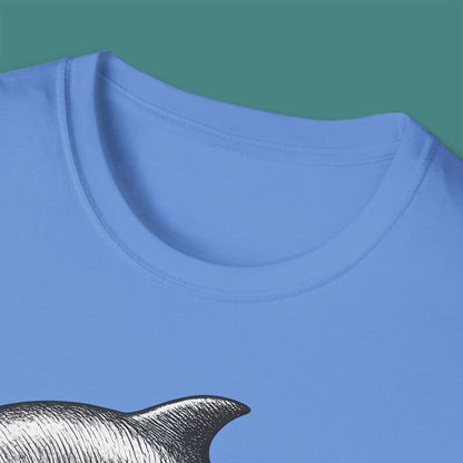 Vintage Etching Dolphin Unisex T-Shirt