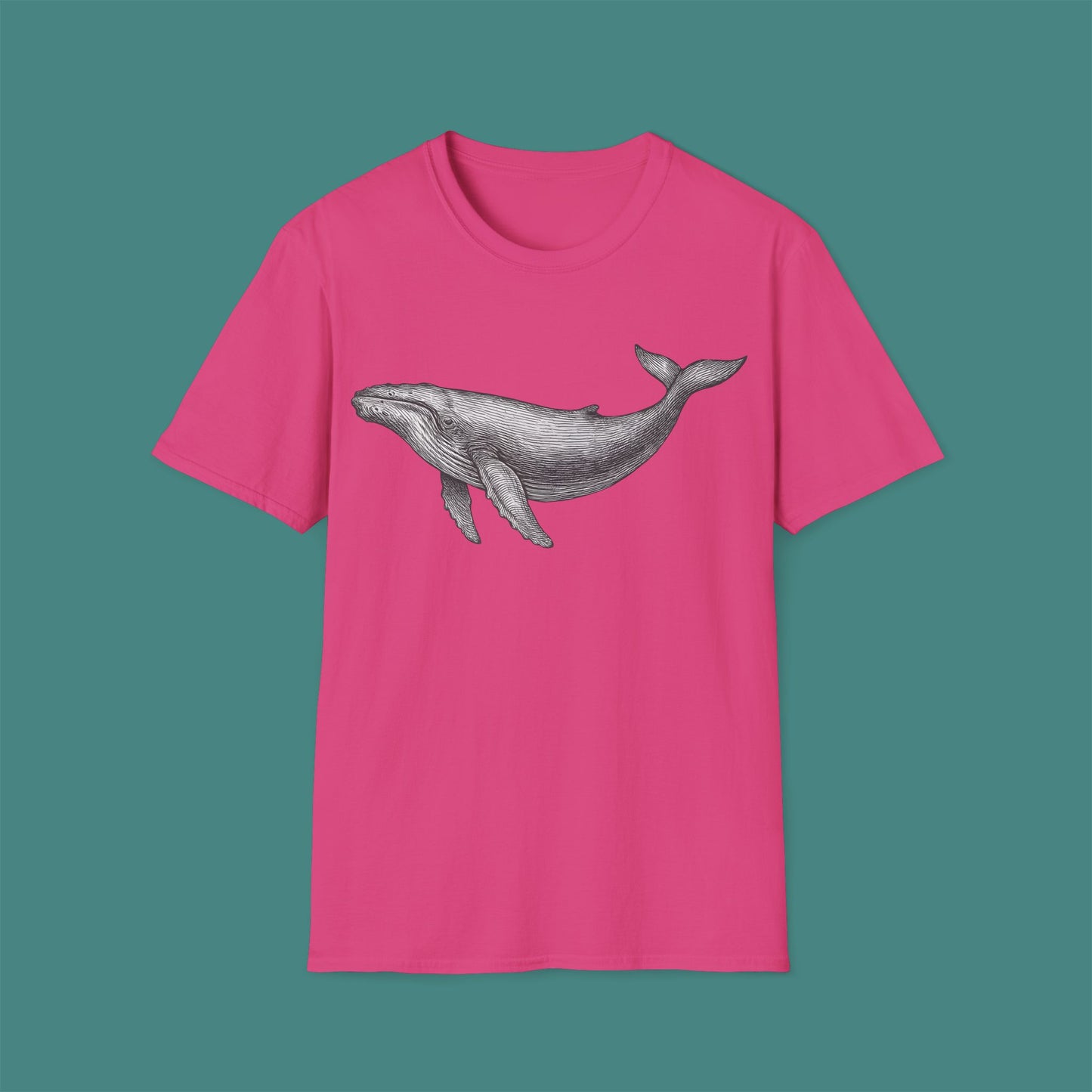 Vintage Etching Whale Unisex T-Shirt