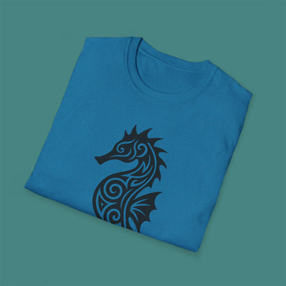 Tribal Tattoo Seahorse Unisex T-Shirt