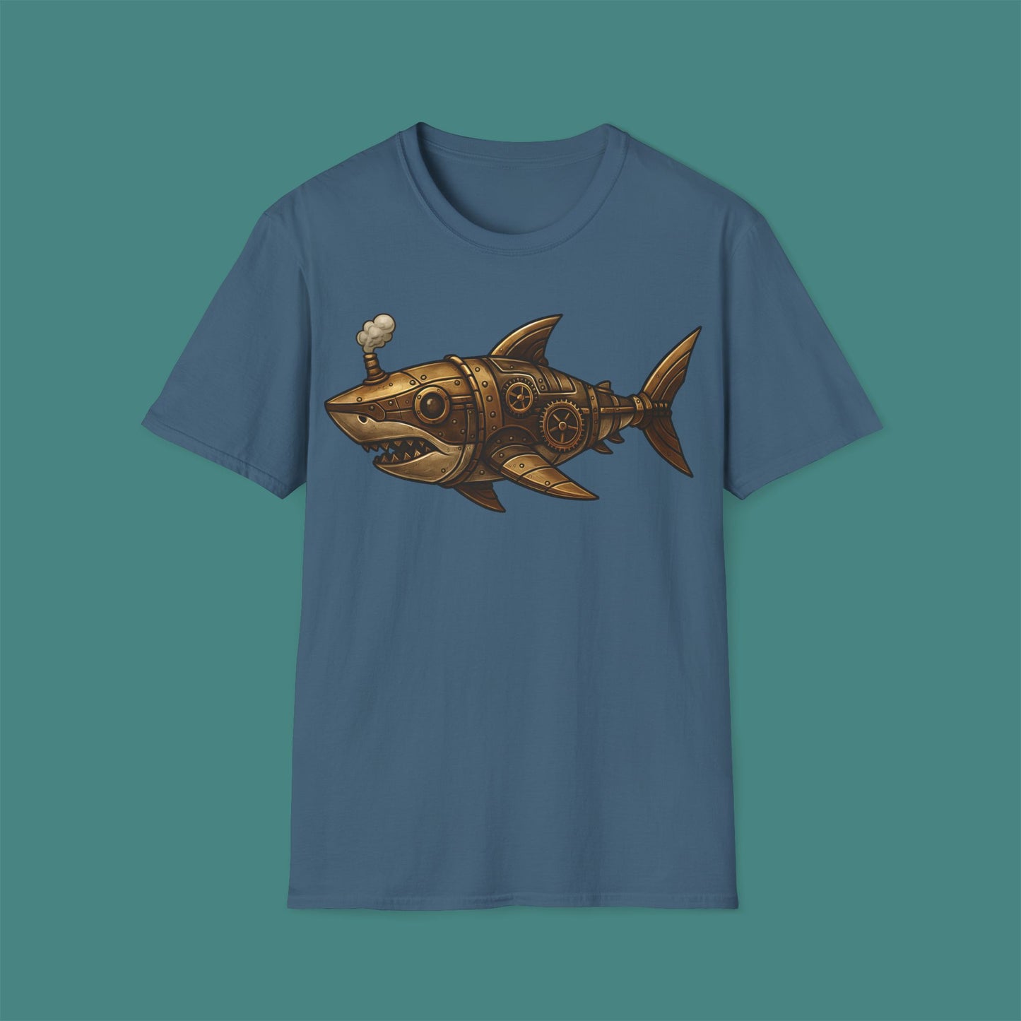 Steampunk Mechanical Shark Unisex T-Shirt