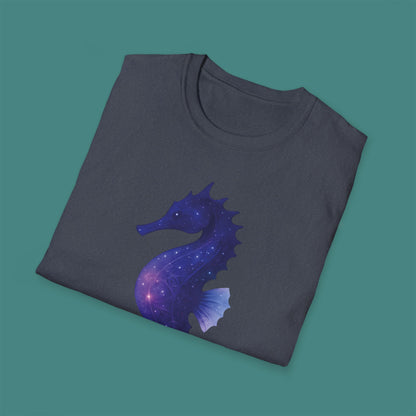 Cosmic Galaxy Seahorse Unisex T-Shirt