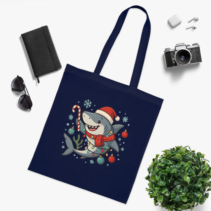 Christmas Shark Tote Bag
