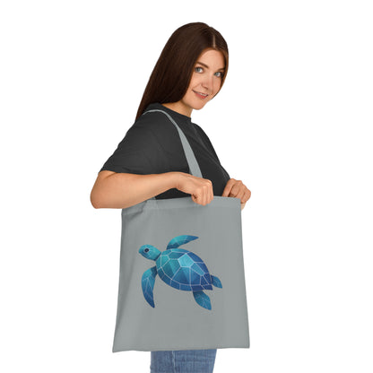 Geometric Polygon Turtle Tote Bag