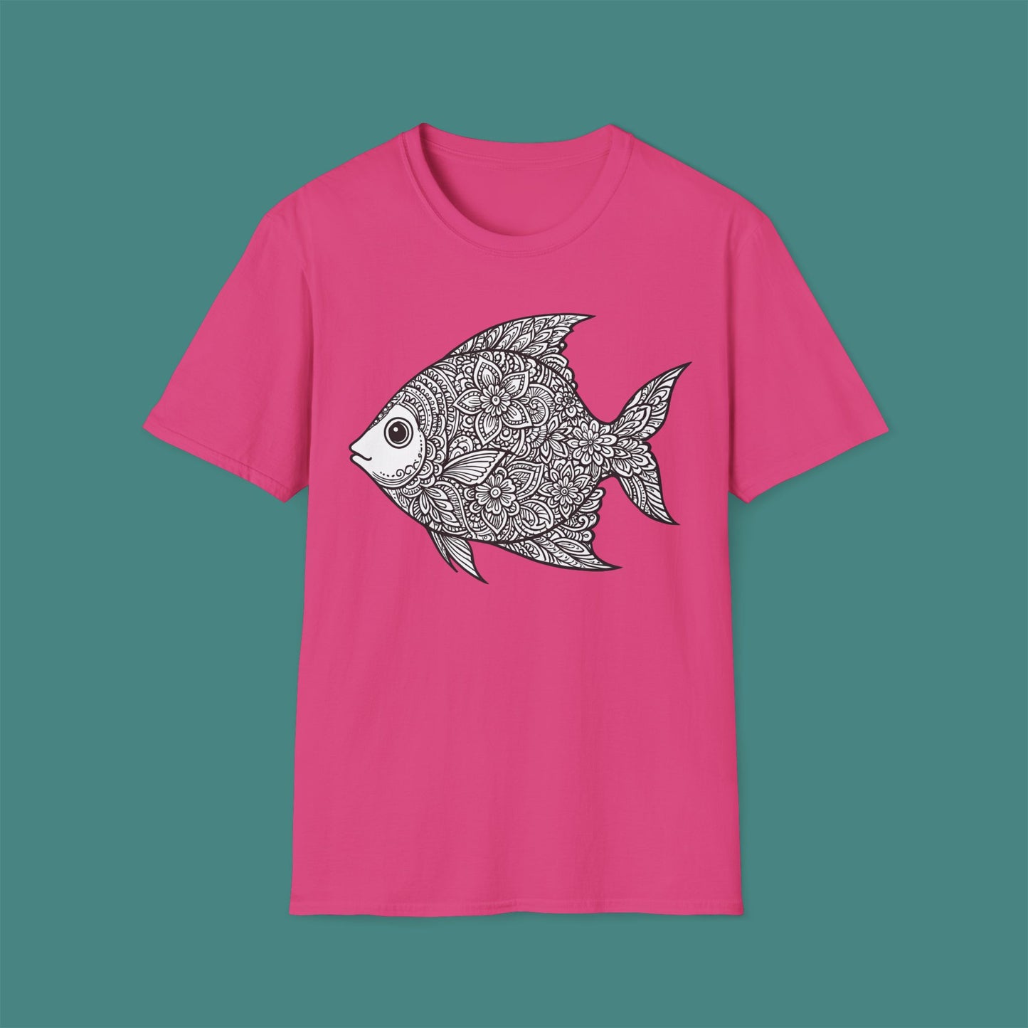 Intricate Mandala Fish Unisex T-Shirt