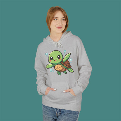 Cartoon Cute Turtle Fleece Unisex Hoodie