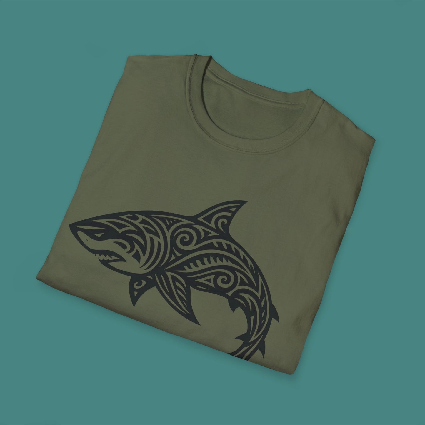 Tribal Tattoo Shark Unisex T-Shirt