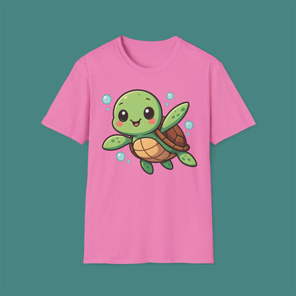 Cartoon Cute Turtle Unisex T-Shirt