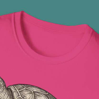 Vintage Etching Turtle Unisex T-Shirt