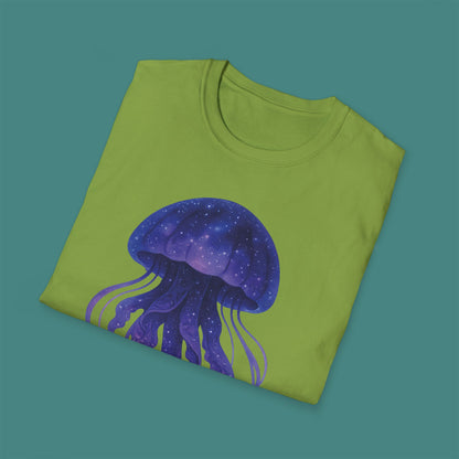 Cosmic Galaxy Jellyfish Unisex T-Shirt