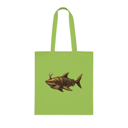 Steampunk Mechanical Shark Tote Bag