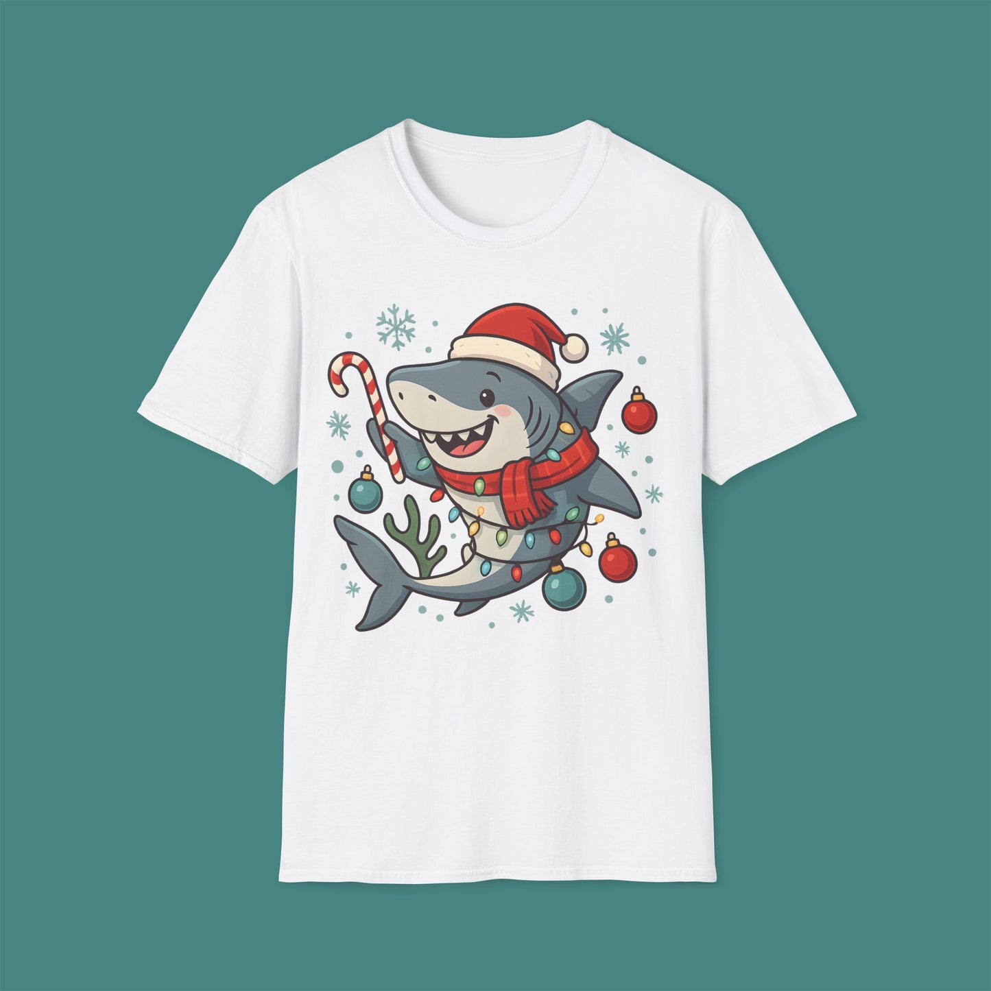 Christmas Shark Unisex T-Shirt