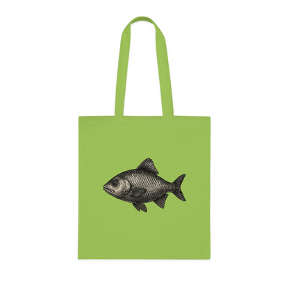 Vintage Etching Fish Tote Bag