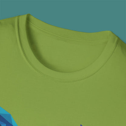 Geometric Polygon Whale Unisex T-Shirt