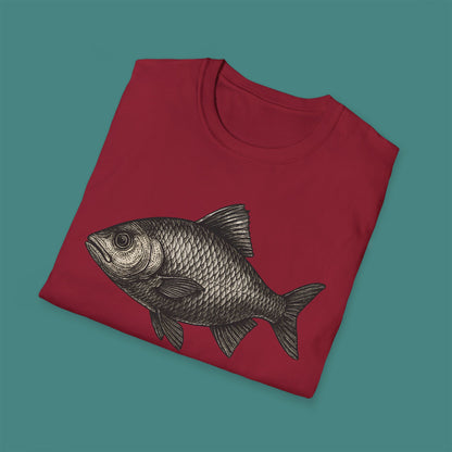 Vintage Etching Fish Unisex T-Shirt